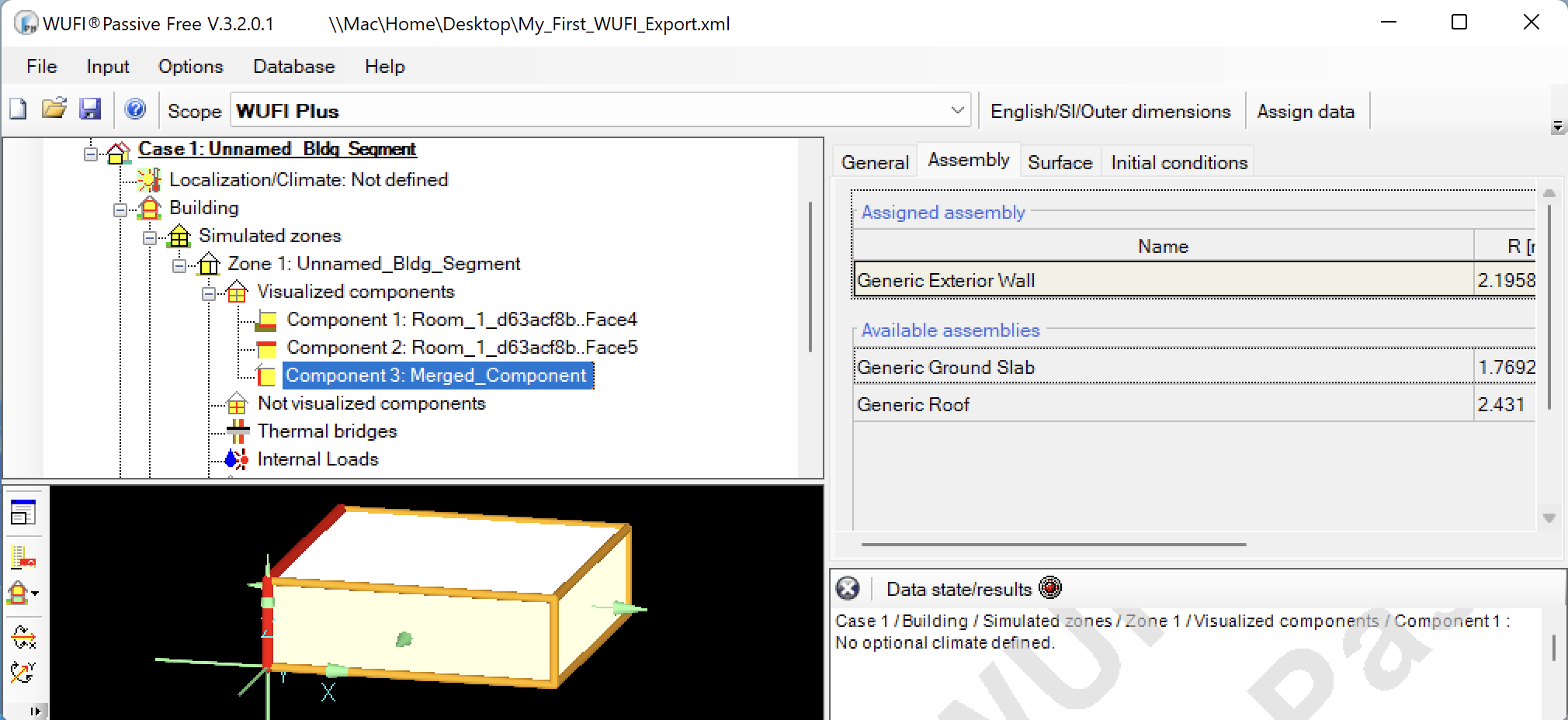 Write data out to WUFI-Passive